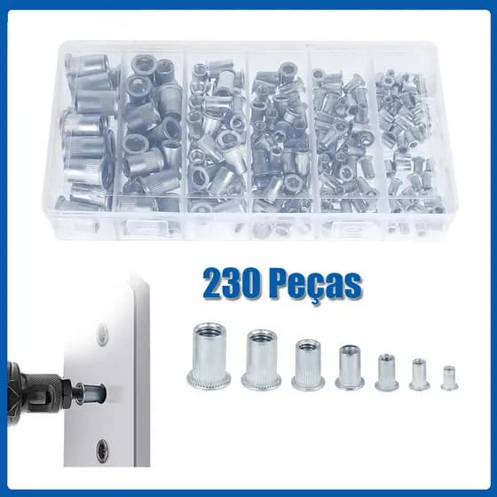 Rebite Rosca Interna M3-M12 Porca Rebite Popnut 230 Pçs