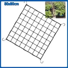 Rede de suporte para plantas para cultivo em estufa rede flexível para suporte para horticultura hidroponia 80x80cm