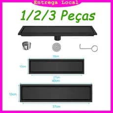 1/2/3 Peças Ralo Invisível Linear Sifonado Anti Mau Cheiro, Ralo Oculto Para Colar Pisos em Geral, para Banheiro Cozinha