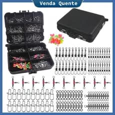 140 peças conectores de linha de pesca, ferramentas de pesca e equipamentos de para equipamentos de Pesca Marítima