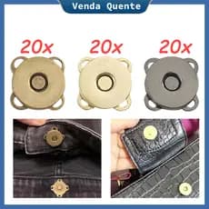 60 peças de fivela magnética de 18mm, fivela de prendedor de roupa de 18mm, fivela de saco de 18mm