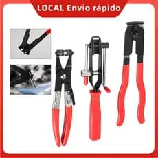 Kit 3 Alicates: Abraçadeiras Radiais + Elásticas + CV – para espaços apertados, alta eficiência