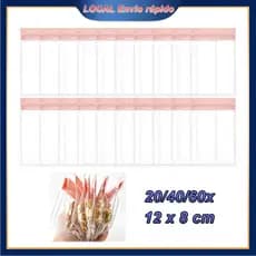20/40/60 Pcs Saco de Jóias Anti Oxidação Rosa 8x12cm – macio, compacto, para pequenos acessórios, fecha bem