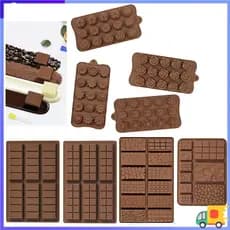 Molde de chocolate de Silicone, doces de chocolate DIY, molde de manteiga antiaderente de qualidade alimentar