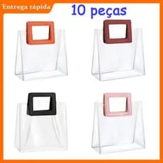 20x18x10cm, saco de presente reutilizável de 10 peças, adequado para festas de noiva, batismo de bebê
