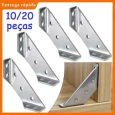 10/20 peças de conectores de canto especiais para armários e móveis, modelos duráveis em aço inox