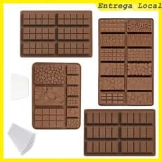 Molde de chocolate de 2 peças, molde de fabricação de chocolate de Silicone, molde de chocolate antiaderente
