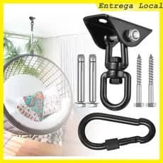1 peça 360°Gancho giratório, Kit de gancho para cadeira suspensa, rolamento 500kg, aço inoxidável 304