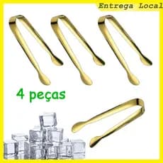 4 peças pinças espessas de aço inoxidável, pinças de servir, alicates de buffet para cozinhar, churrasco, salada
