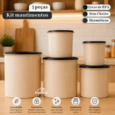 Kit de mantimentos de cozinha com 5 peças