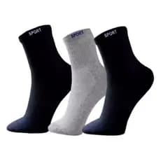 KIT 24 PARES MEIAS MASCULINA CANO LONGO SPORT ALGODÃO