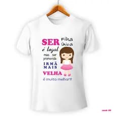 Camiseta PROMOVIDA A IRMÃ mais velha (LEIA A DESCRIÇÃO) - mod 04