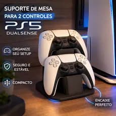 Suporte de Mesa para 2 Controles PS5 (DualSense)