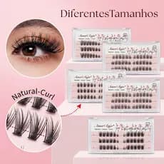 Amor Anjo Kit Extensão de Cílios DIY - Aglomerados Individuais, Banda Fina, Volume Brasileiro