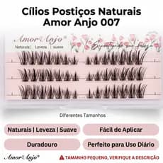 Amor Anjo Roll Cílios Naturais - 8-16mm Mistos, Fácil Aplicação, Para Todos os Olhos