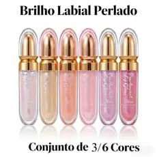 Kit Gloss Labial - Hidratante, Brilho Espelho, Longa Duração, Fácil Aplicação