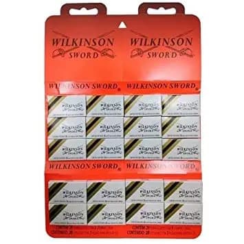 Cartela lâmina Wilkinson - 20x3 lâminas (60 lâminas)