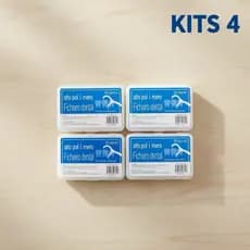 Kit4 with 200 Units of Ultra Thin Arch-Shaped Children's Dental Floss for Effective Cleaning