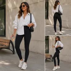 Legging Peluciada Feminina Supplex Flanelada Quentinha para Inverno Termica Cos Alto sem Elastico