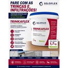 Trinkaflex Seloflex 1,7kg Sela Trinca Acrílico Flexível Impermeável para Paredes e Fachadas