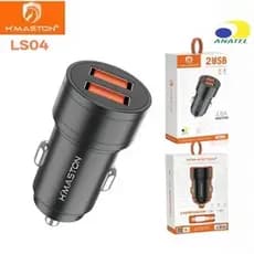Carregador Veicular para Celular Turbo 2 Saídas USB 4.8A Carga Rápida com Cabo H'maston