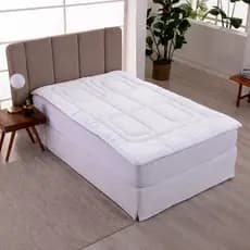 Pillow Top Solteiro, Casal, Queen e King Premium - 5cm Micro Percal 200 Fios - Toque Macio Estilo Hotel - Várias Cores