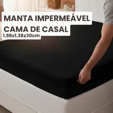 Protetor de Colchão Impermeável Casal 1,98x1,38x30cm – Capa Protetora com Forro Impermeável