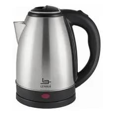 Chaleira Elétrica Lehav Inox Com Base Giratória 1,8l De 110v ou 220v – Base 360° e Luz Indicadora