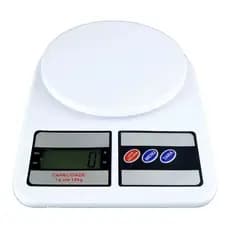 Balança Digital Precisão Cozinha Até 10kg Dieta E Nutrição Capacidade Máxima 10 Kg Cor Branco