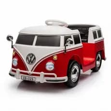 Carrinho Eletrico Infantil Kombi Vermelha Classica Recarregavel Controle Remoto Seguro Diversao Criancas