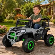 Carrinho Eletrico Infantil Jipe Force Cinza Potente Recarregavel Controle Remoto Seguro Diversao Criancas