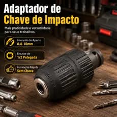 Mandril Plastico Sem Chave 2 13mm Rosca 1 2 Adaptador Impacto Resistente Durável Universal Para Furadeira Parafusadeira