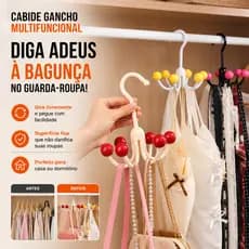Multifuncional Rotativo Seis Garras Gancho 360 Graus Multiuso para Bolsas Cintos Bonés Gravatas Cachecóis e Acessórios
