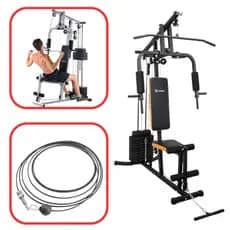 Cabo De Aço Puxador Alto Para Estação Musculação Gallante 45Kg
