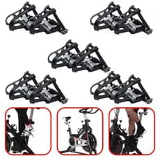 Kit Com 5 Pares Pedais Com Suporte Afirma Pé  Reforçado Para Bike Spinning Movement Tour/Tour S