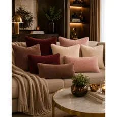 Kit 3 Capa De Almofada Glamour 43x43 Luxo Decorativa Toque Aveludado