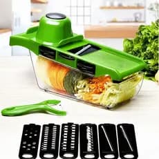 Fatiador Profissional Multifuncional De Aço Inoxidável 6 Em 1 Para Vegetais/Frutas/Legumes