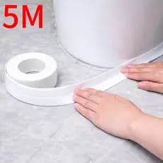 Fita Selante de PVC 3M/5M/10M Kit 1/2/3 à Prova D’Água para Cozinha Banheiro Banheira Vedação Anti Vazamento