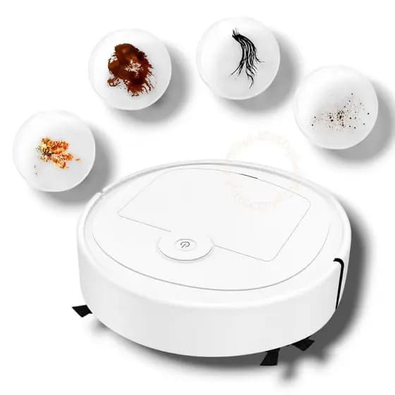 Aspirador Robô Recarregável Inteligente Limpeza Completa Compacto Limpeza  Casa Rapido Multiuso Robo