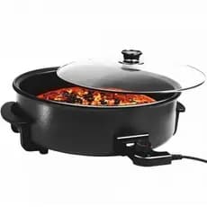 Panela Elétrica Mega Star PZ410 | 42CM | 1800W | Antiaderente | 5 Níveis de Temp 220v