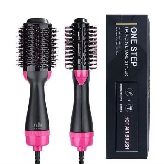 Escova Secadora Alisador Elétrica Quente Cabelo Com 3 Em1 Hair Styler Jorge APENAS 110/220-HAVANDO