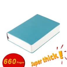 Diário De Viagem Super Grosso Caderno De Anotações Páginas Em Branco Couro PU Capa Macia 330 Folhas Esboços Para Negócio
