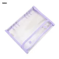 Capa De Fivela Dupla Para Fichário A5 , 10 Peças De Sacos De Mangas De Recarga , Coleta De Fotos De Folhas Soltas DIY ,