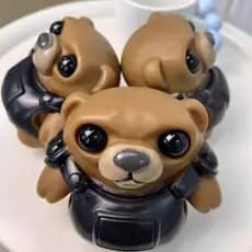 11cm VALORANT Jogo Pequeno Urso Periféricos Descompressão Beliscando Bonito E Divertido Figuras De Ação Presente Anivers