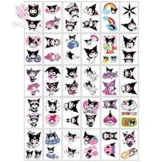 Tatuagem Temporária BALSA, Adesivos de Desenho Animado Kuromi à Prova d'Água, Adesivos Faciais Fofos Não Tóxicos da Hell