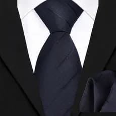 Conjunto De Duas Peças De Bolso Quadrado De Negócios Para Homens (8cm Gravata De Mão + Lenço) Acessórios De Casamento Si