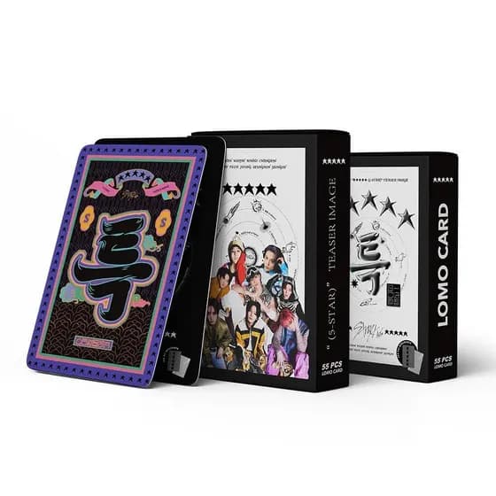 KPOP 55pcs/box Stray Kids Photocards 5-STAR LOMO Cartão Postal De Coleção