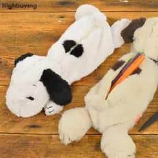 [highbuying] Bolsa De Caneta De Papelaria De Grande Capacidade Da Série Snoopy Charlie De Pelúcia Fofa De Desenho Animad