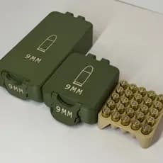 Caixa Estojo Munição 9mm - Caixa Protetora Porta Munição