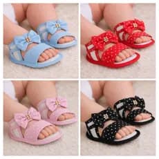 👉 Kit 4 Pares Sandalinha Bebê Recém-Nascido menino e menina 0 a 3 Meses Tecido Macio Confortável